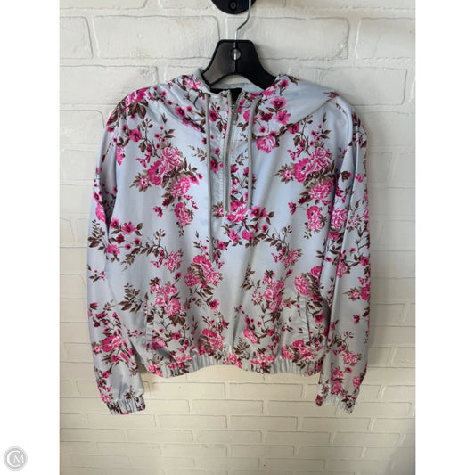 Jacket Windbreaker By Forever 21 In Blue & Pink, Size: S