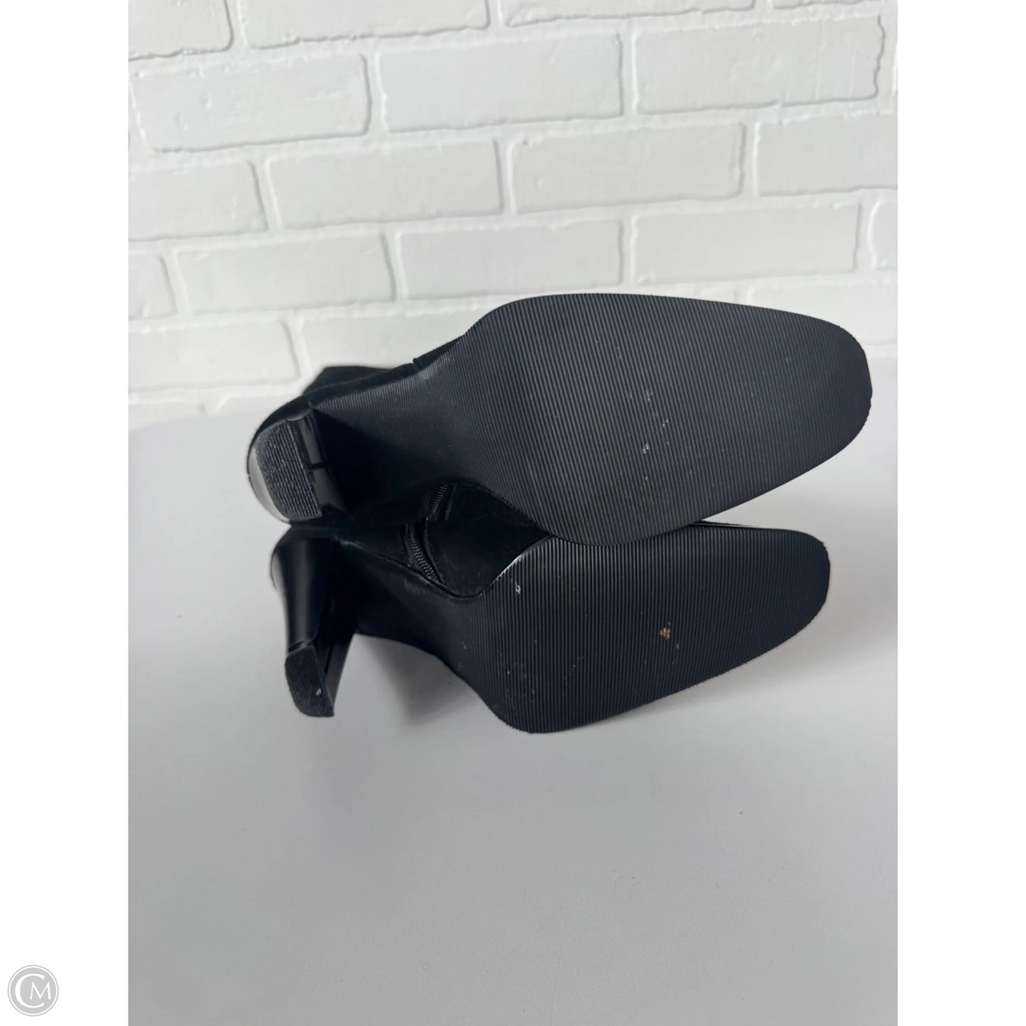 Boots Knee Heels By Newport News In Black, Size: 8
