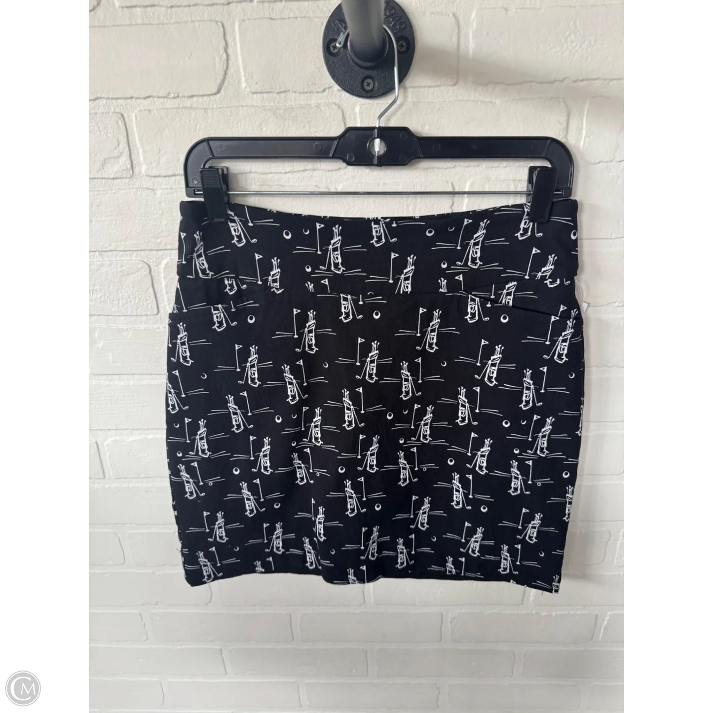 Athletic Skort By Clothes Mentor In Black & White, Size: 8