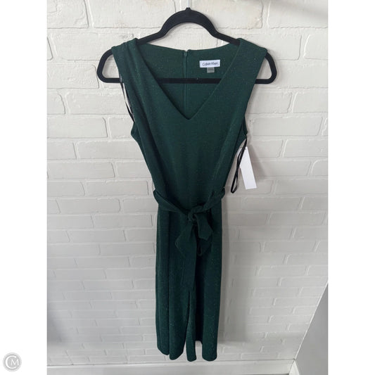 Jumpsuit By Calvin Klein In Green & Silver, Size: S