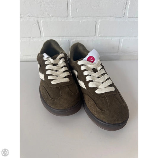 Shoes Sneakers By Madden Girl In Green & White, Size: 7.5