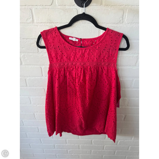Top Sleeveless By Maurices In Pink & Red, Size: 2x