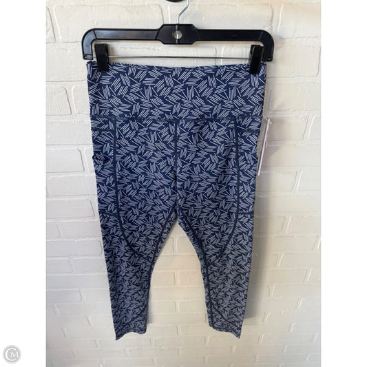 Athletic Capris By Zyia In Blue & White, Size: 6