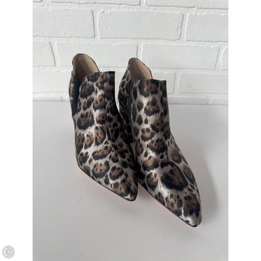 Boots Ankle Heels By Antonio Melani In Brown & Grey, Size: 7.5