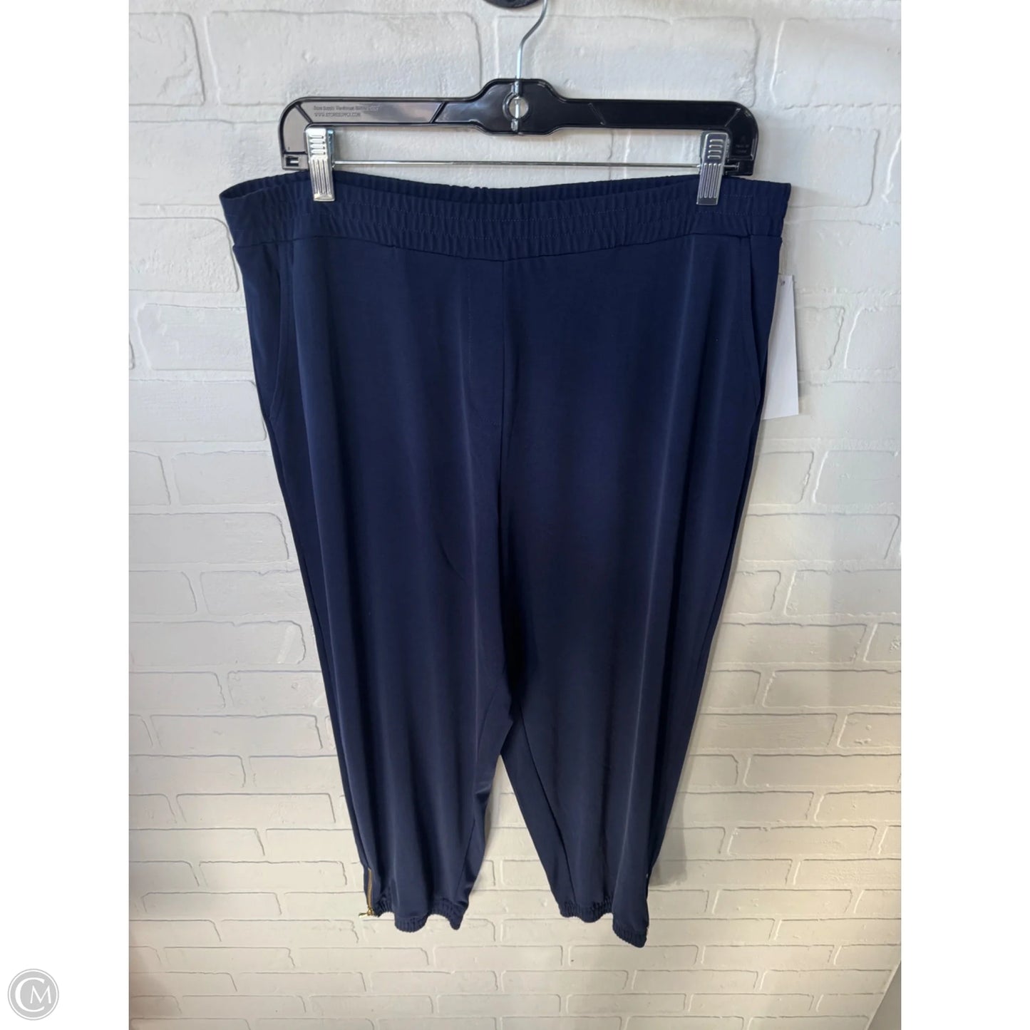 Pants Joggers By Susan Graver In Navy, Size: 12p