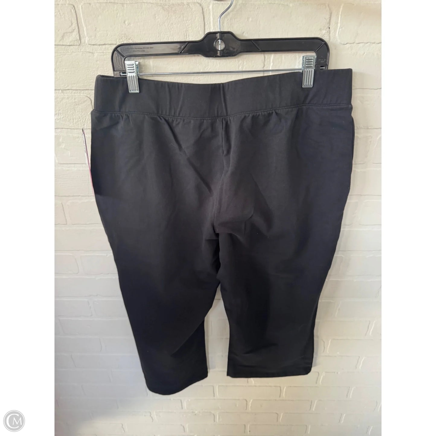 Pants Cropped By D&co. In Black, Size: 12p