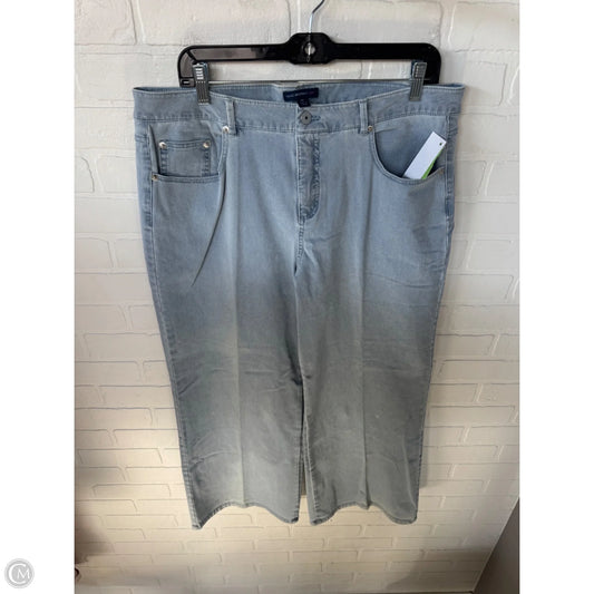 Jeans Straight By Isaac Mizrahi Live Qvc In Blue Denim, Size: 16