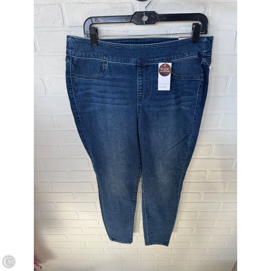 Jeans Jeggings By Lane Bryant In Blue Denim, Size: 14