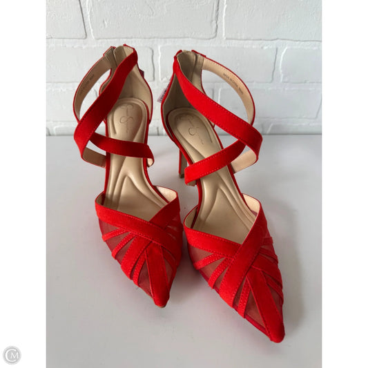 Shoes Heels Stiletto By Jessica Simpson In Orange, Size: 9
