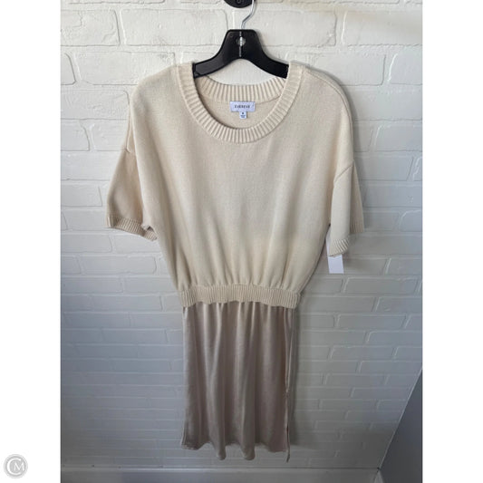 Dress Casual Maxi By Evereve In Cream, Size: M