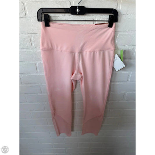 Athletic Capris By Reebok In Pink, Size: 4