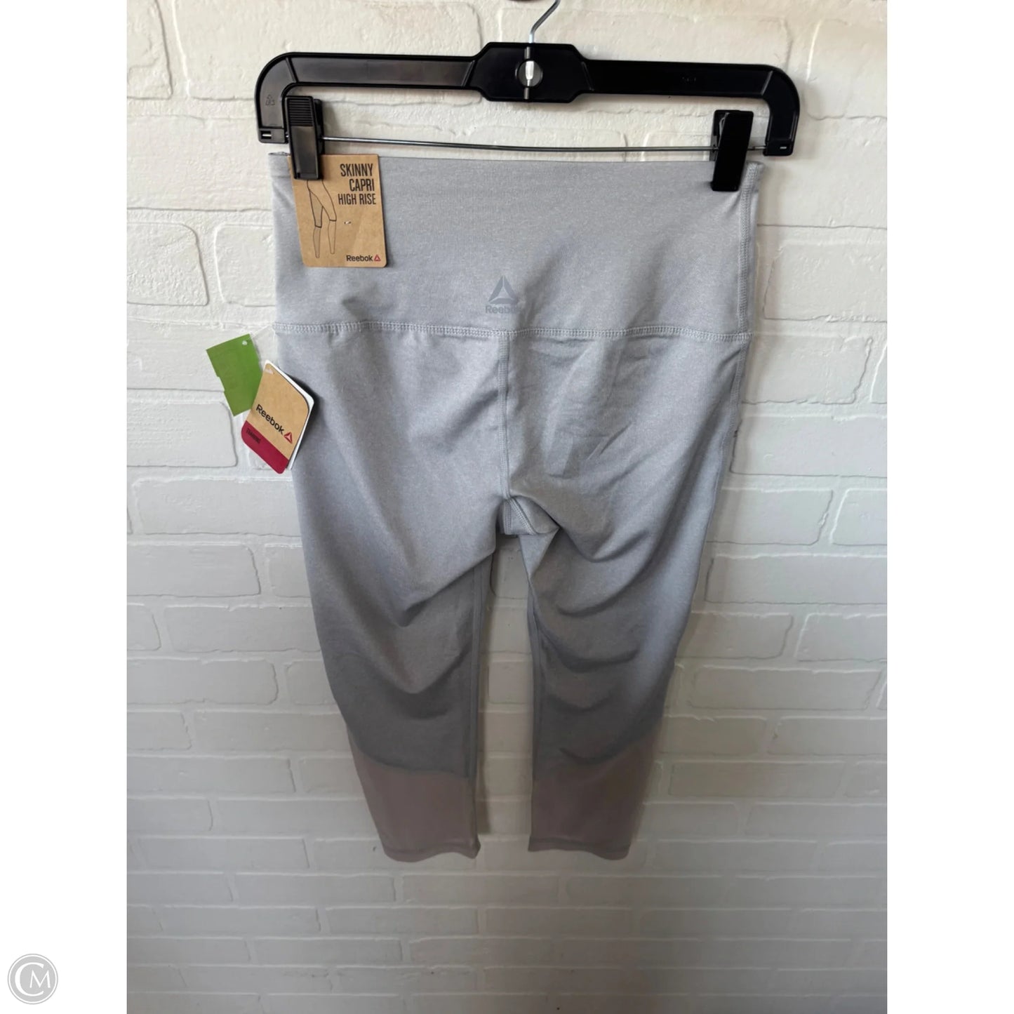 Athletic Capris By Reebok In Grey, Size: 4