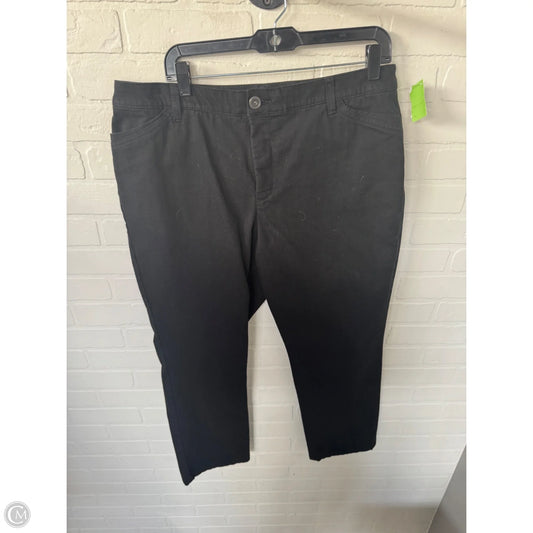 Jeans Straight By Cj Banks In Black Denim, Size: 16