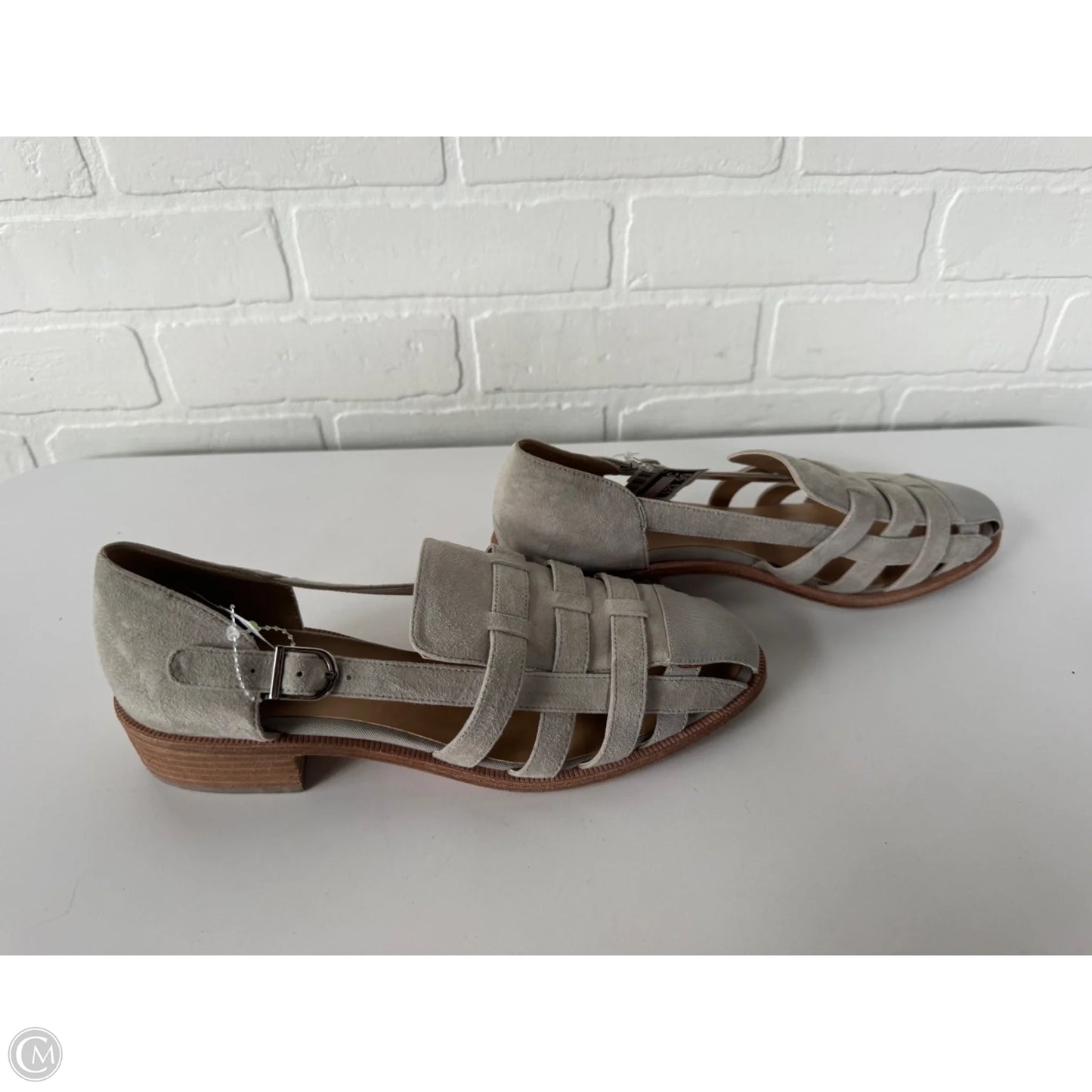 Shoes Flats By Vaneli In Grey, Size: 9