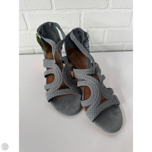 Sandals Heels Block By Indigo Rd In Grey, Size: 9