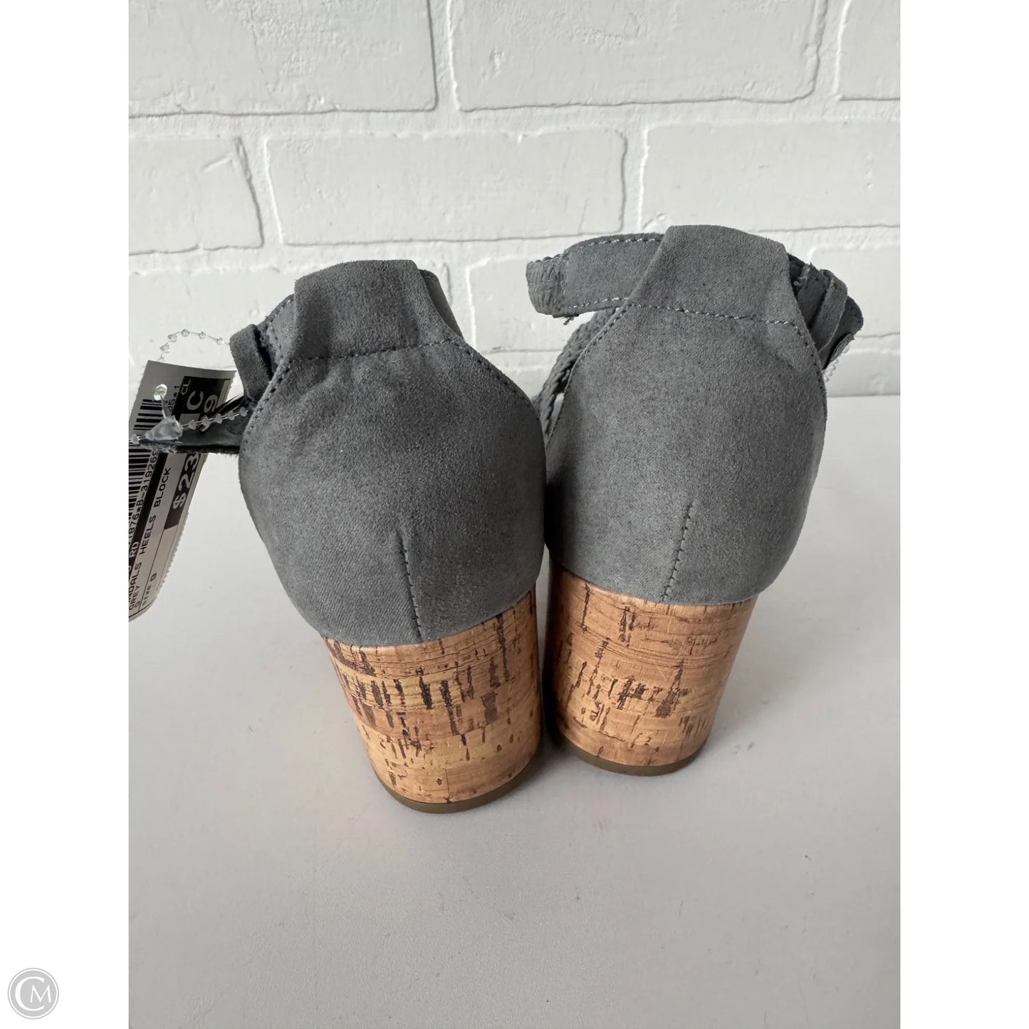 Sandals Heels Block By Indigo Rd In Grey, Size: 9