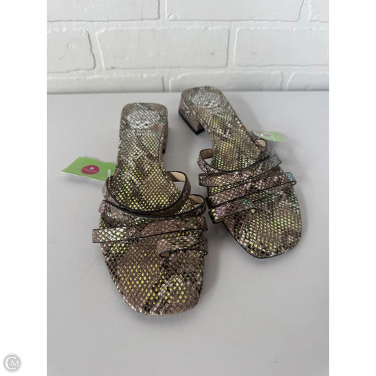 Sandals Flats By Vince Camuto In Snakeskin Print, Size: 7