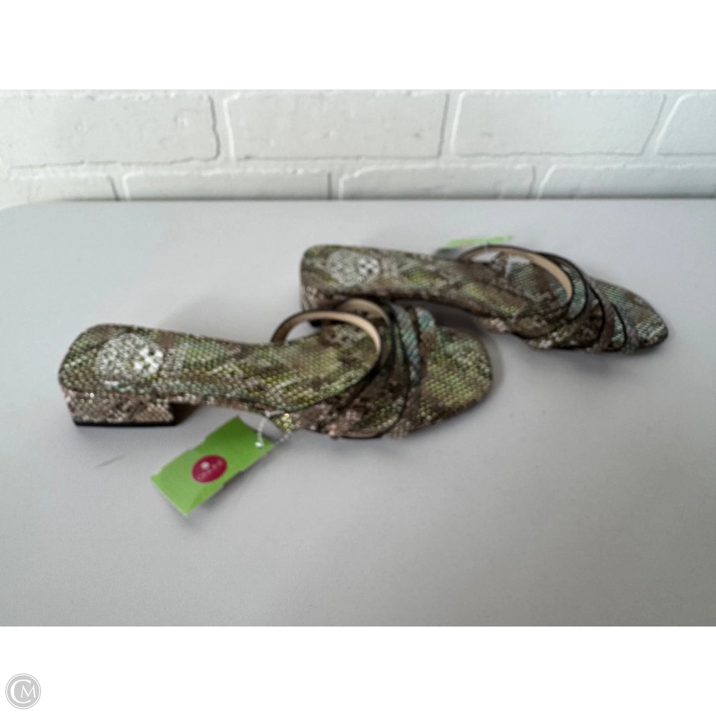 Sandals Flats By Vince Camuto In Snakeskin Print, Size: 7