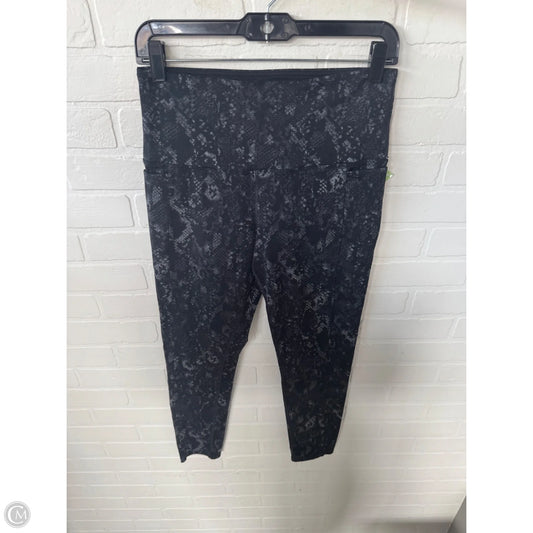 Athletic Leggings By Tuff Athletics In Snakeskin Print, Size: 8