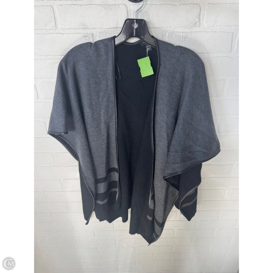 Shawl By Ann Taylor In Black & Grey, Size: Osfm