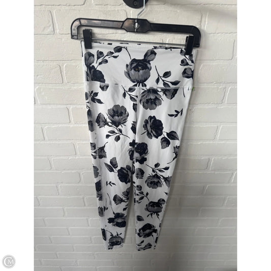 Athletic Leggings By Mono B In Grey & White, Size: 4