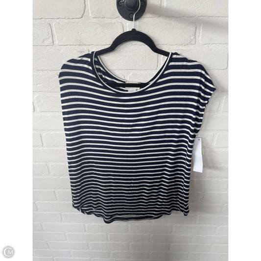 Top Sleeveless By Clothes Mentor In Blue & White, Size: M