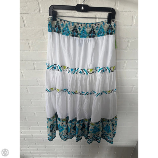 Skirt Maxi By Style And Company In Blue & White, Size: 4