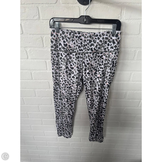 Athletic Leggings Capris By Gaiam In Green & White, Size: 8