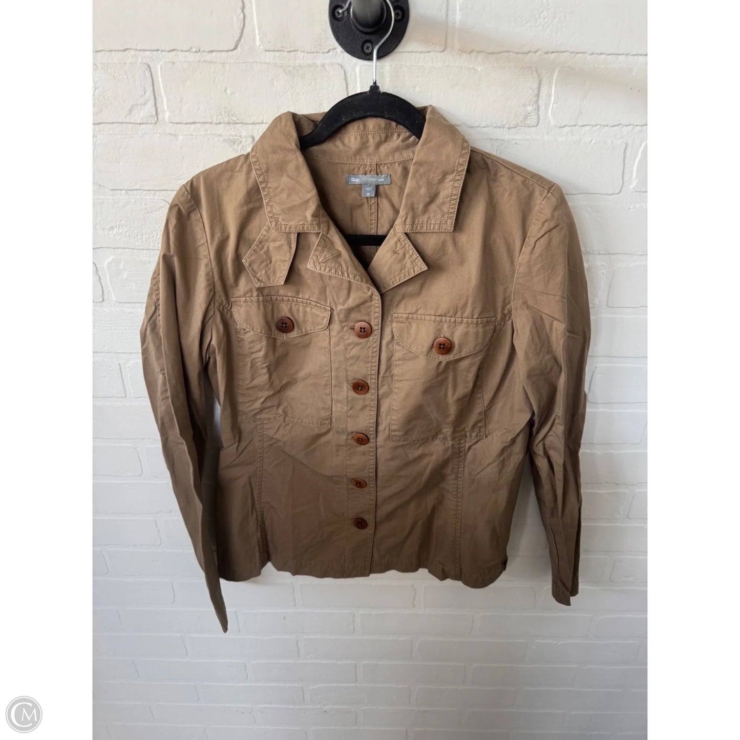 Jacket Utility By Gap In Brown, Size: M