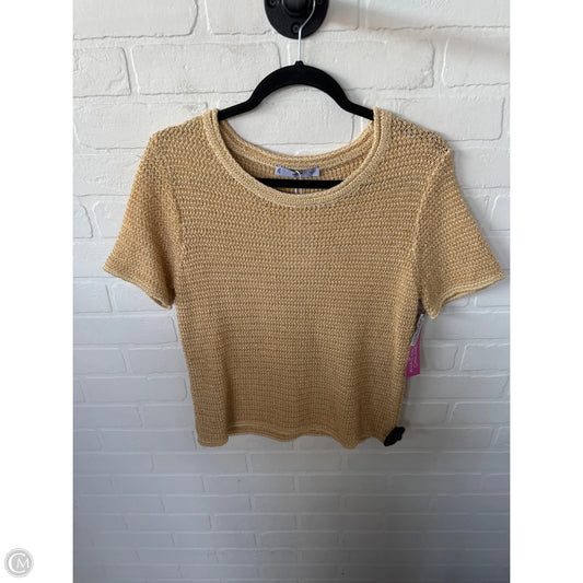 Sweater Short Sleeve By Mng In Bronze, Size: L