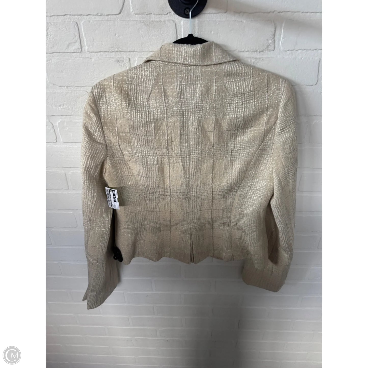 Blazer By Clothes Mentor In Gold, Size: M
