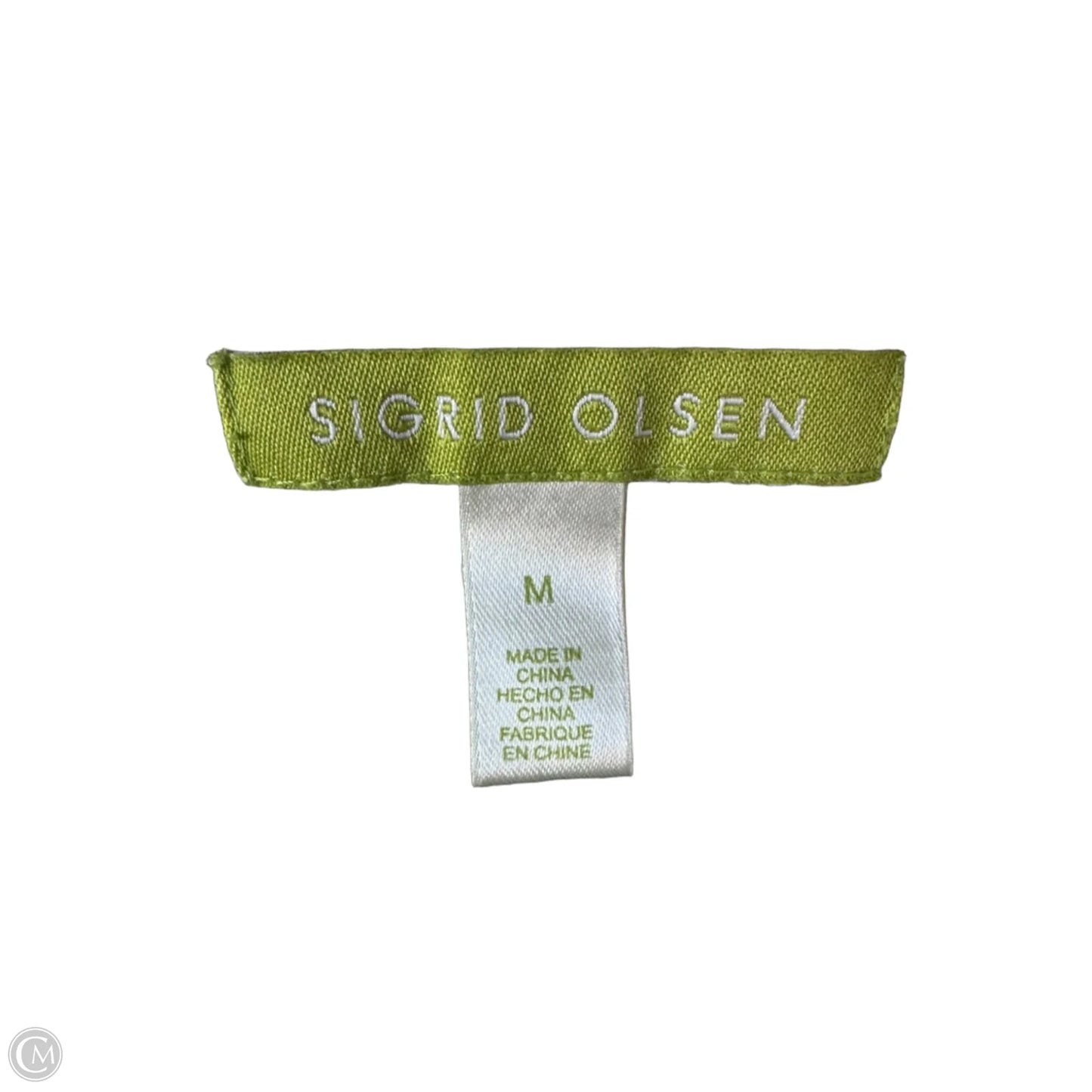 Sweater Short Sleeve By Sigrid Olsen In Green, Size: M