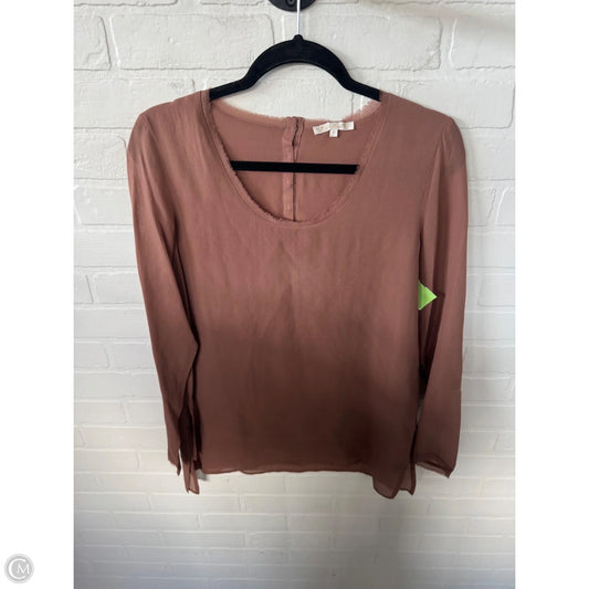 Top Long Sleeve By Clothes Mentor In Brown, Size: S