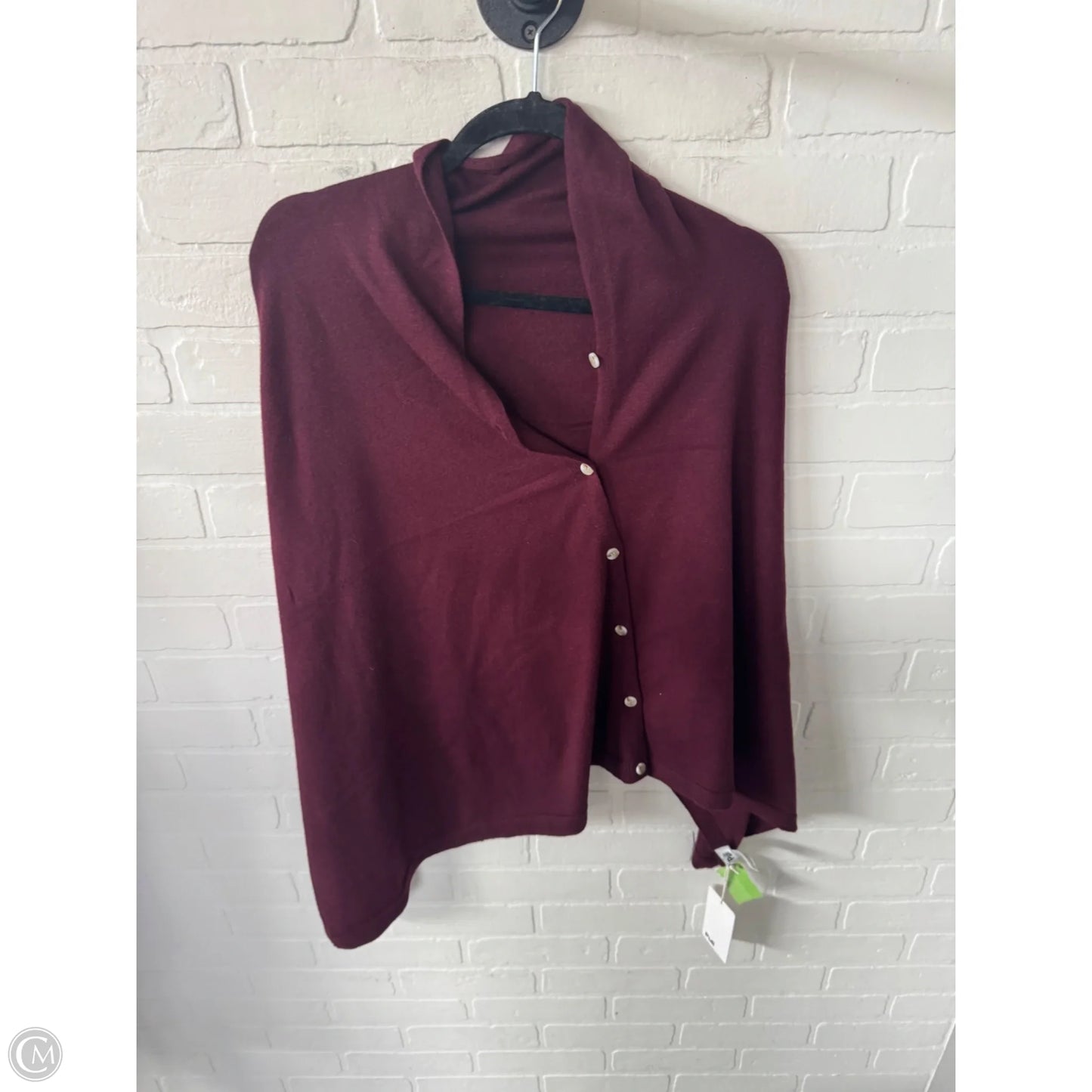 Shawl By Clothes Mentor In Maroon, Size: Osfm