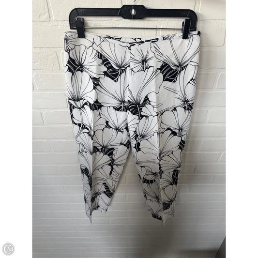 Capris By Loft In Black & White, Size: 4p