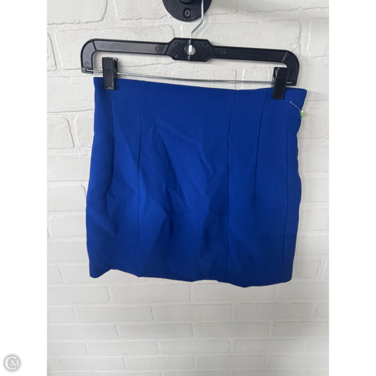 Skirt Mini & Short By Zara In Blue, Size: 4