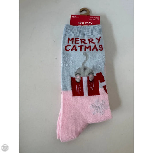 Socks By Clothes Mentor In Blue & Pink, Size: Osfm