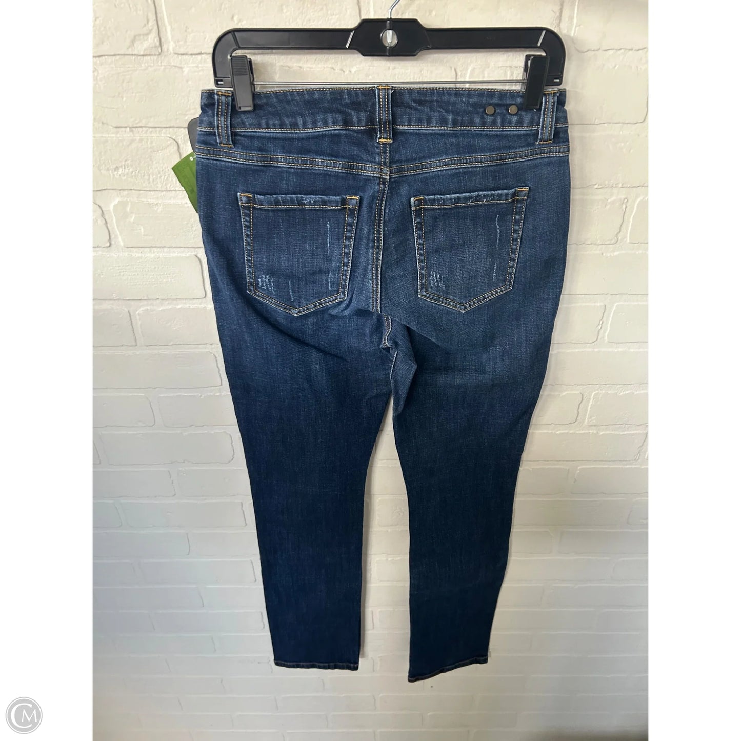 Jeans Straight By Cabi In Blue Denim, Size: 4