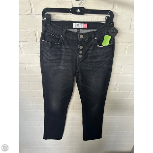 Jeans Straight By Cabi In Black Denim, Size: 4