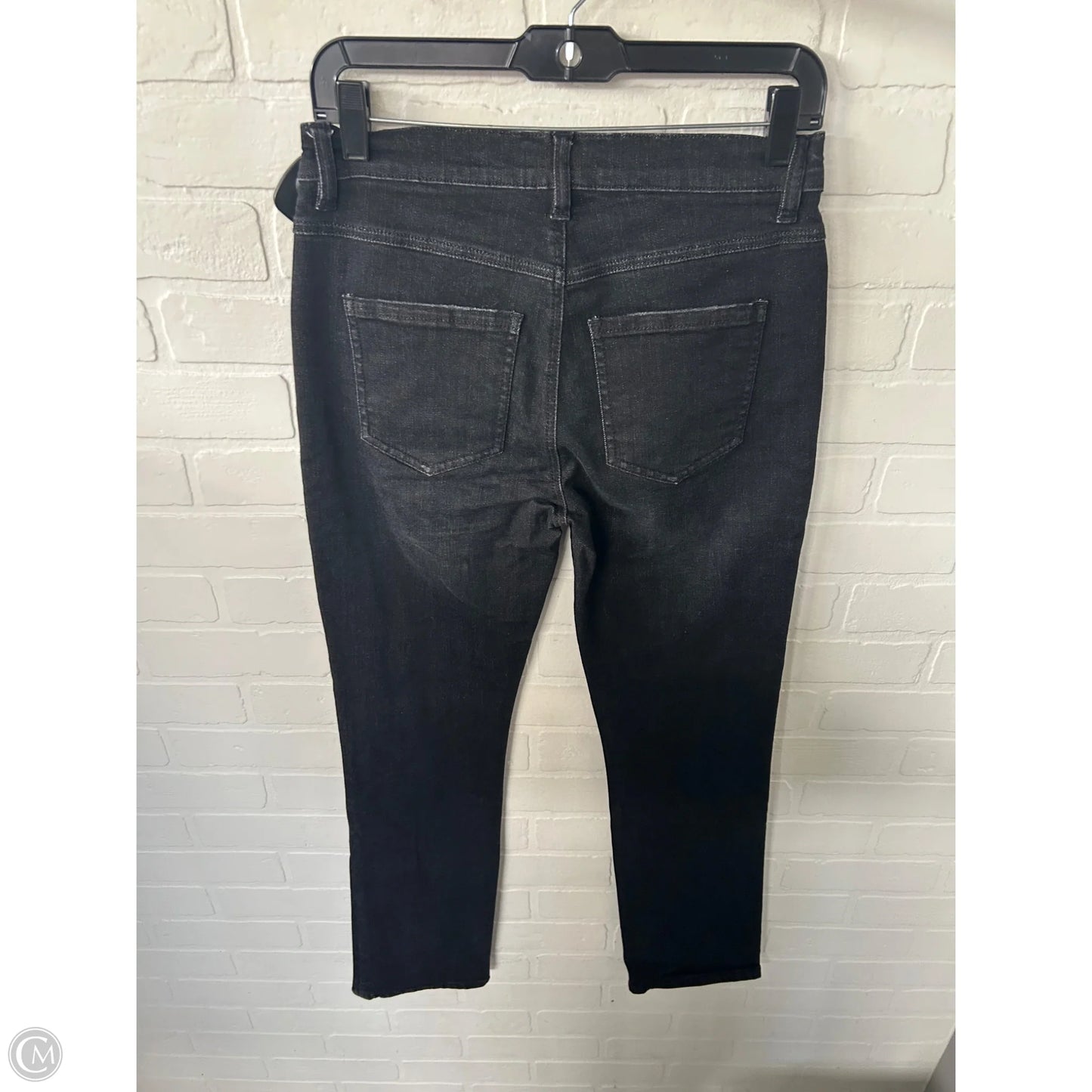 Jeans Straight By Cabi In Black Denim, Size: 4