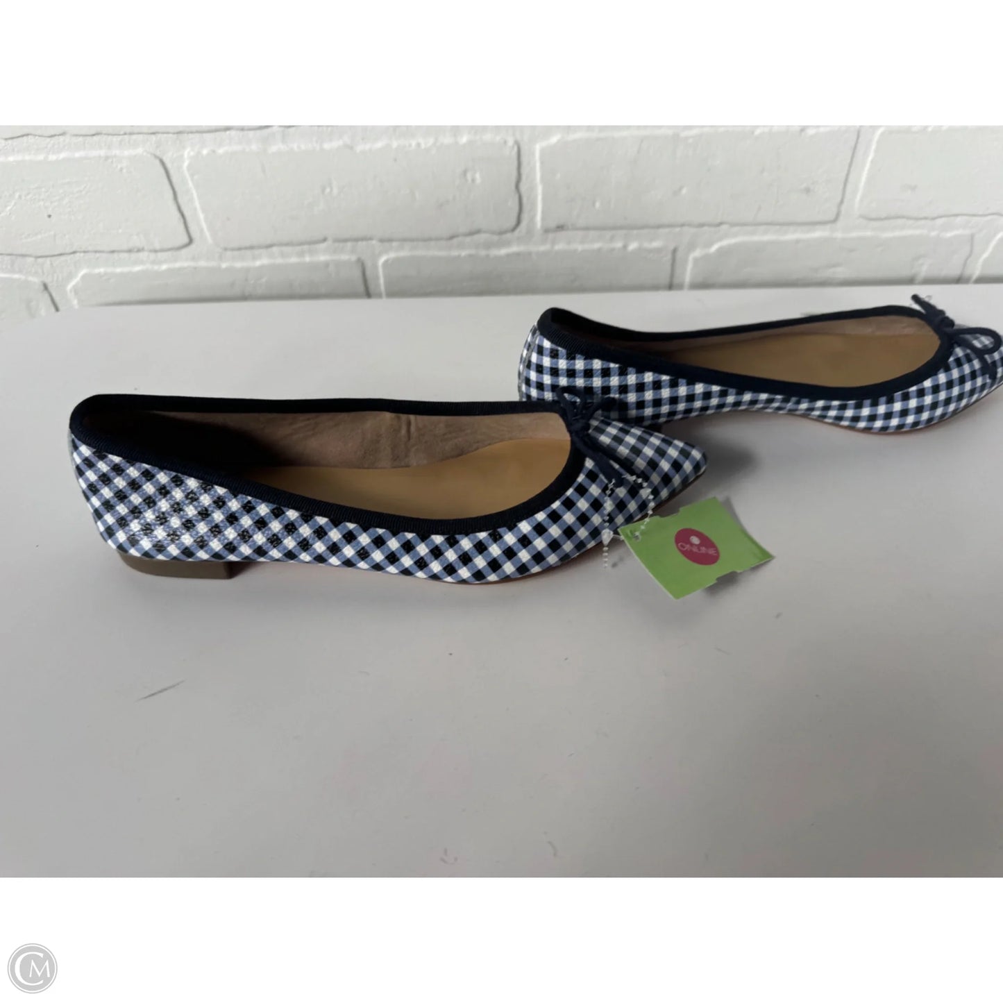Shoes Flats By Talbots In Blue & White, Size: 5.5