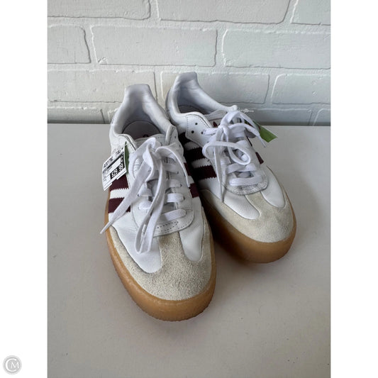 Shoes Sneakers By Adidas In Red & White, Size: 9