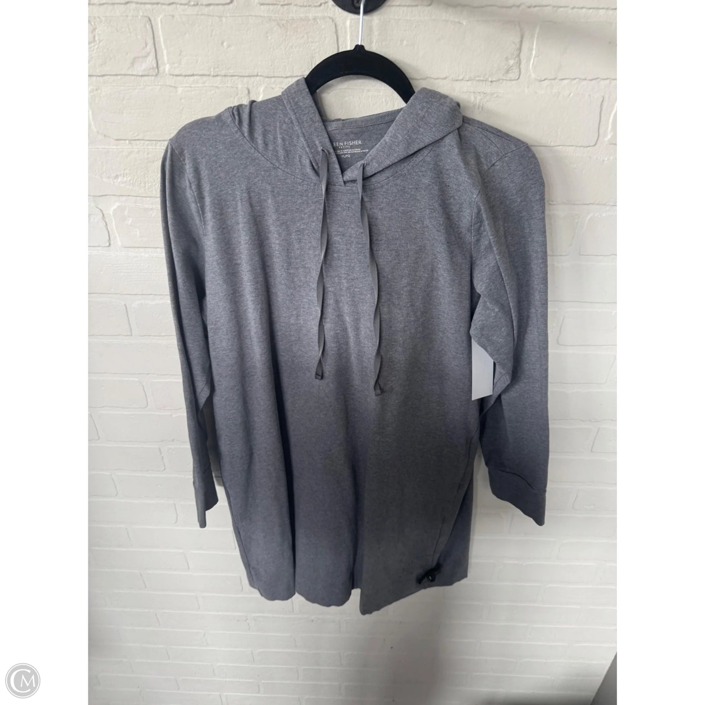 Dress Casual Short By Eileen Fisher In Grey, Size: Lp