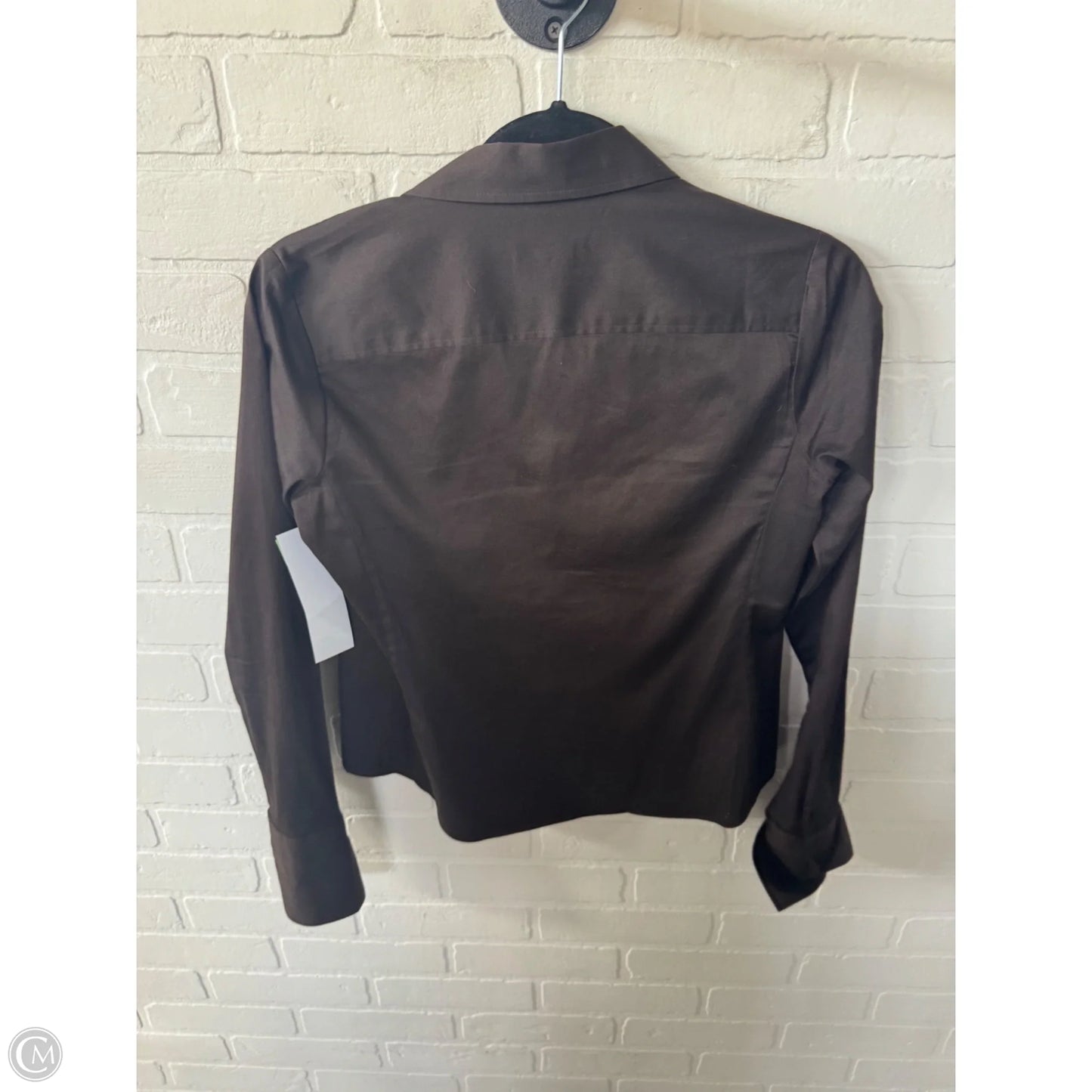 Blouse Long Sleeve By Talbots In Brown, Size: Xsp