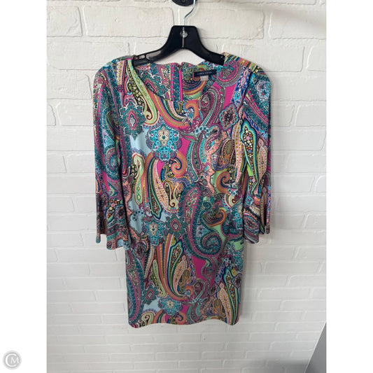 Dress Work By Tommy Hilfiger In Blue & Pink, Size: S