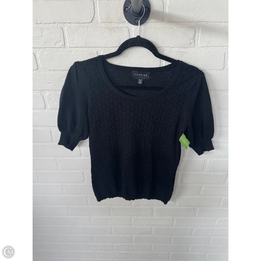 Sweater Short Sleeve By Premise In Black, Size: Xs