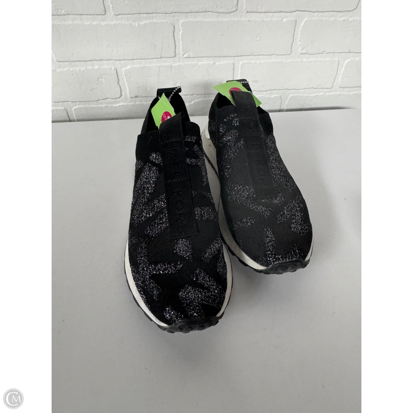 Shoes Sneakers By Michael By Michael Kors In Black & Silver, Size: 8