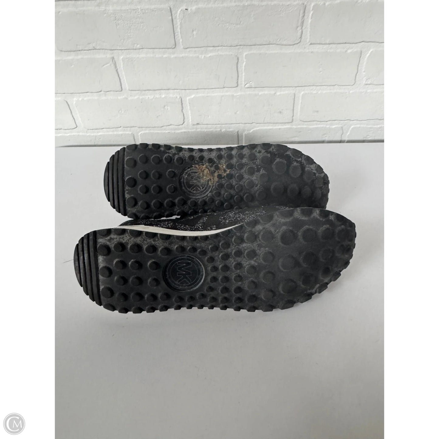 Shoes Sneakers By Michael By Michael Kors In Black & Silver, Size: 8