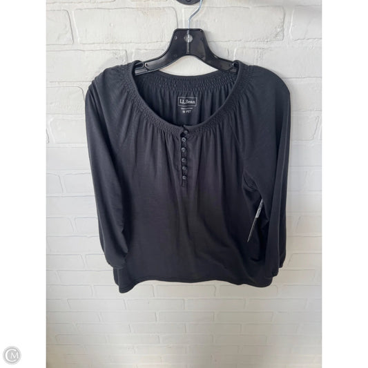 Top 3/4 Sleeve By L.l. Bean In Grey, Size: Mp