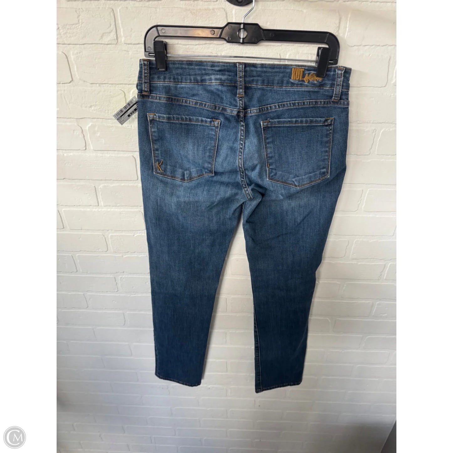 Jeans Straight By Kut In Blue Denim, Size: 4